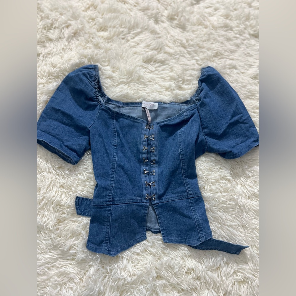 Denim Blvd Size: Small, like new, denim top